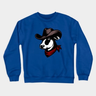 Cowboy Cow Crewneck Sweatshirt